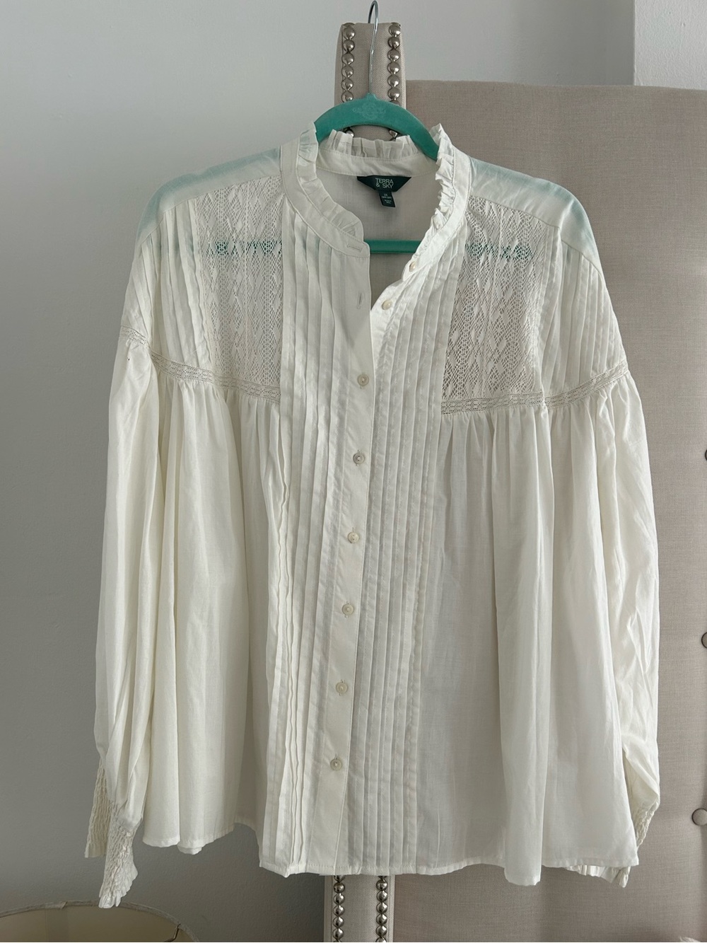 NWOT Terra & Skye white blouse 2X